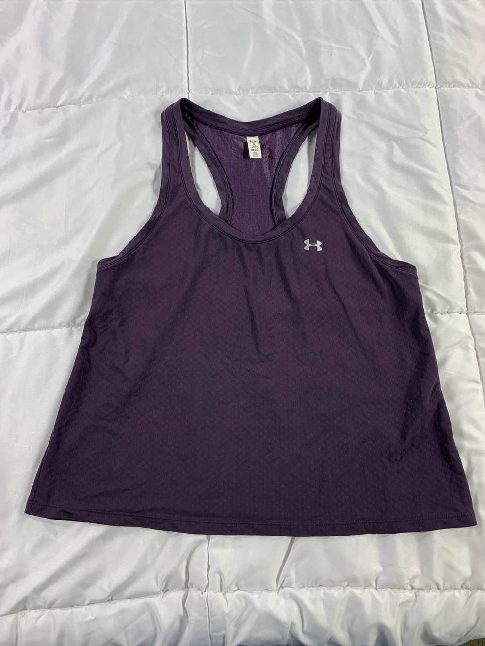 Pre loved Under Armour Women's Purple Racerback Tank Top